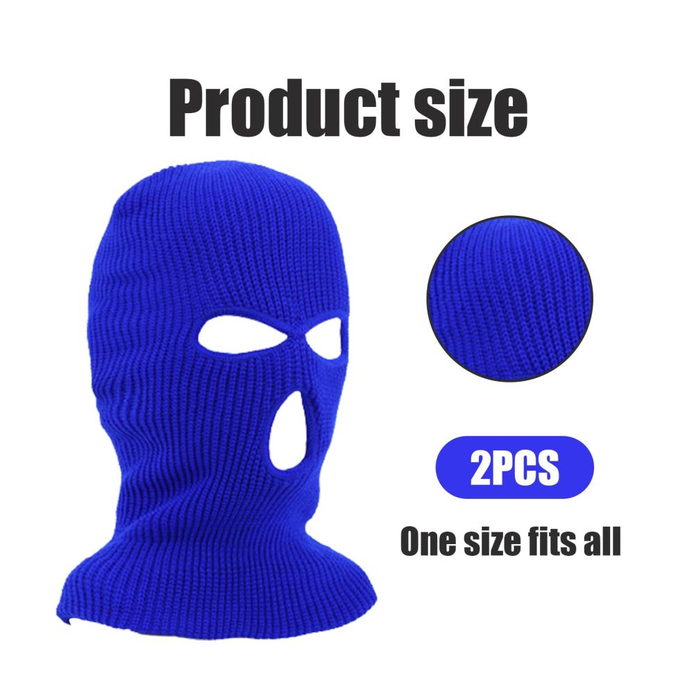 Behagliche Sturmhauben 2er Set Strickhandschuhe & warme Skimaske in Blau für ultimativen Winterschutz! Perfekte Accessoires für Ski & Outdoor-Spaß