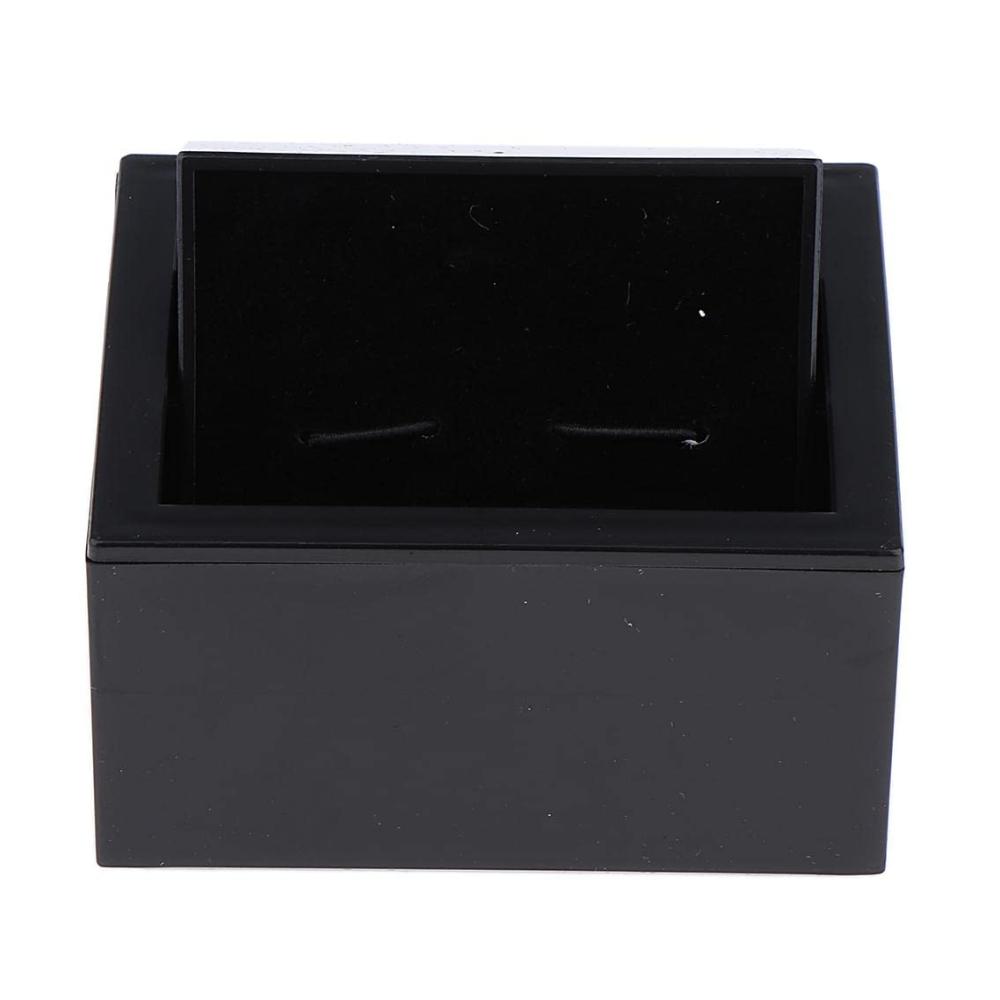 15-teiliges raffiniertes Set schwarzer Manschettenknöpfe inklusive edler Samt-Geschenkbox in elegantem Design für Männer