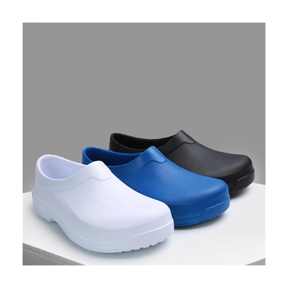 Ein Muss für Küchenprofis Rutschfeste ölbeständige Schuhe! Hochwertige Eva-Kochschuhe Verschleißfestigkeit garantiert! (Farbe Weiß Größe 46