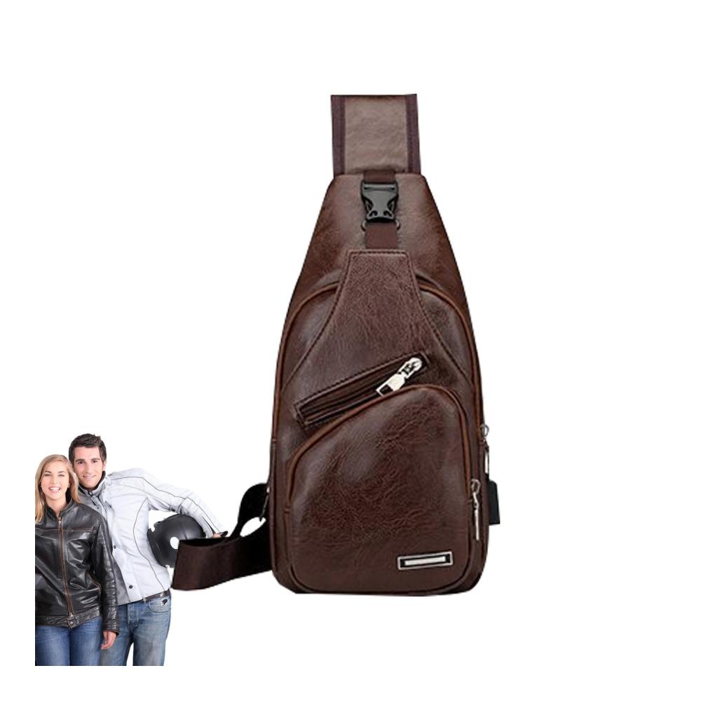Entdecken Sie die Vielseitigkeit Schultertaschen mit PU-Leder und Kopfhörer-Loophole. Verstellbarer Gurt für bequeme Trageoptionen. Ideal für Reisen Wandern und den täglichen Gebrauch