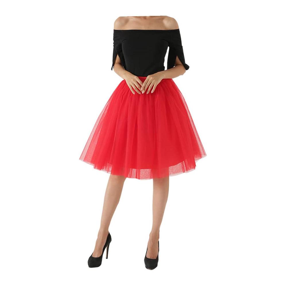 Einzigartiger Vintage Charme Damen Röcke - Stilvoller Tüllrock mit hoher Taille für Ballett Partys & Karneval. Jetzt entdecken und den Look perfektionieren