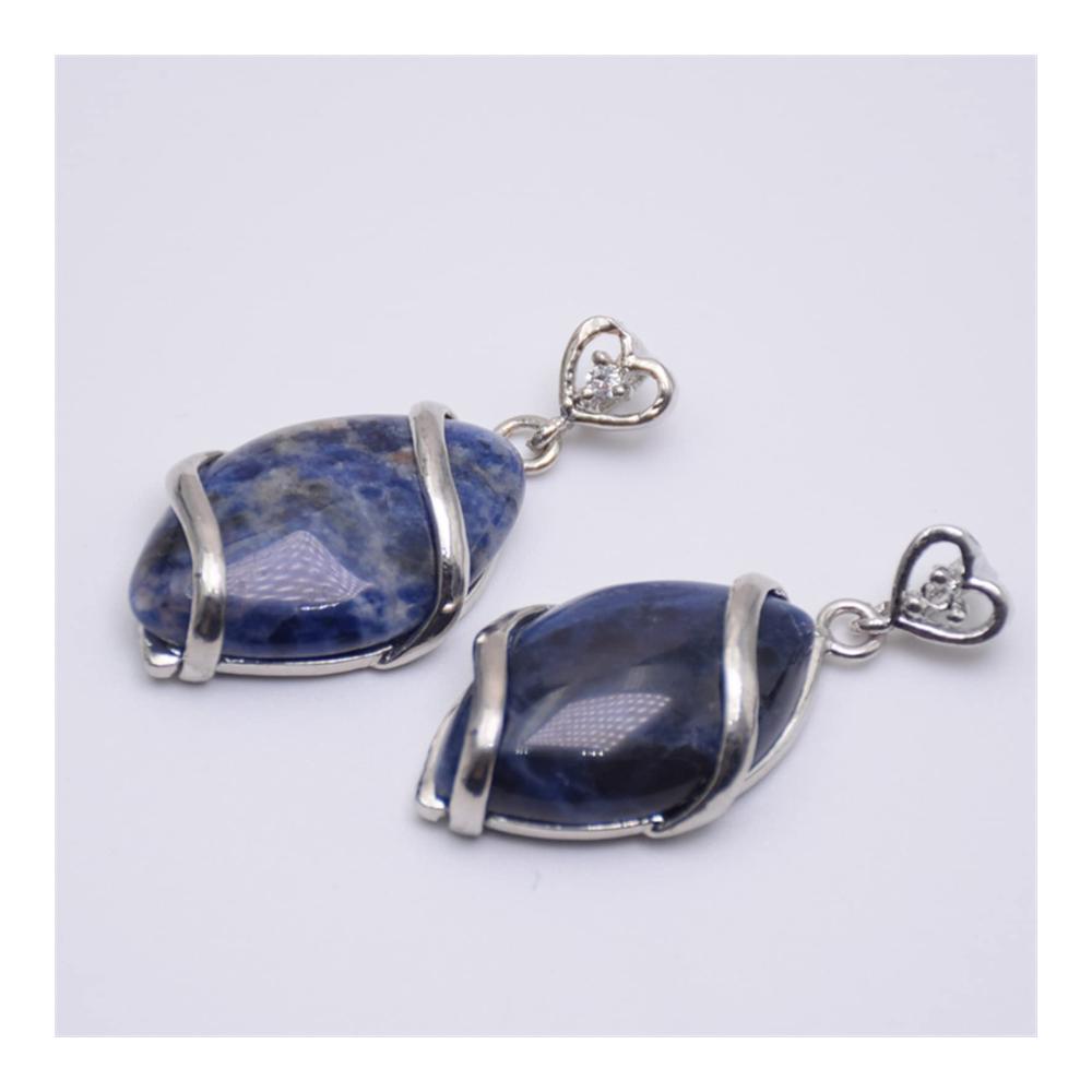 Entdecke zeitlose Eleganz Ketten mit Anhänger - Klassischer Pferdeaugen-Anhänger aus Naturstein (Lapis schwarzer Onyx Opal) - Perfekt für Damen und Herren - Exquisite Modeaccessoires
