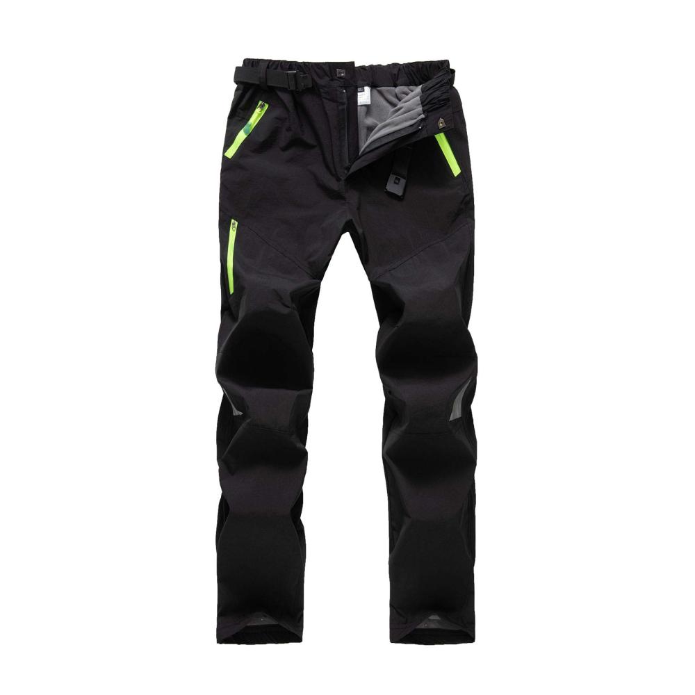 Gefütterte Kinder Softshellhose für Ski Wandern und Trekking mit Reflektoren Winddicht Wasserabweisend