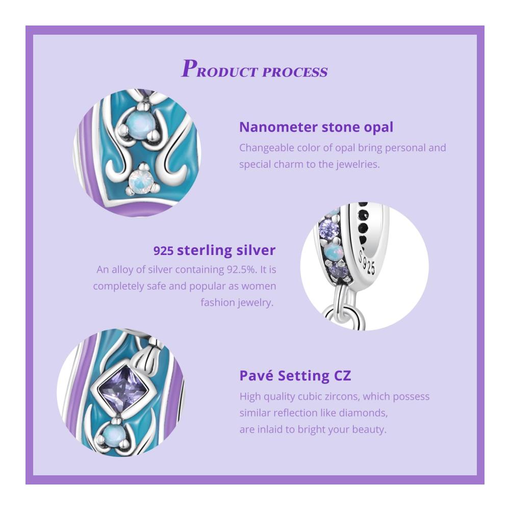 Entdecken Sie die Zauberwelt Bead Charms - Echte 925er Sterlingsilber-Anhänger mit magischen Perlen - Kürbiskutsche fliegender Teppich Zauberlampe und mehr - Perfekte Geschenkidee