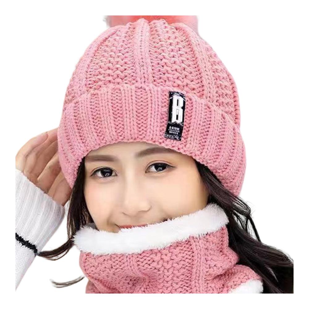 Exquisites Winter-Mützen- Schal- und Handschuh-Set für ultimative Kälteabwehr! Damen-Mütze mit Halswickel ohne Krempe für stilvolle Wärme. Perfektes kältebeständiges Accessoire-Ensemble