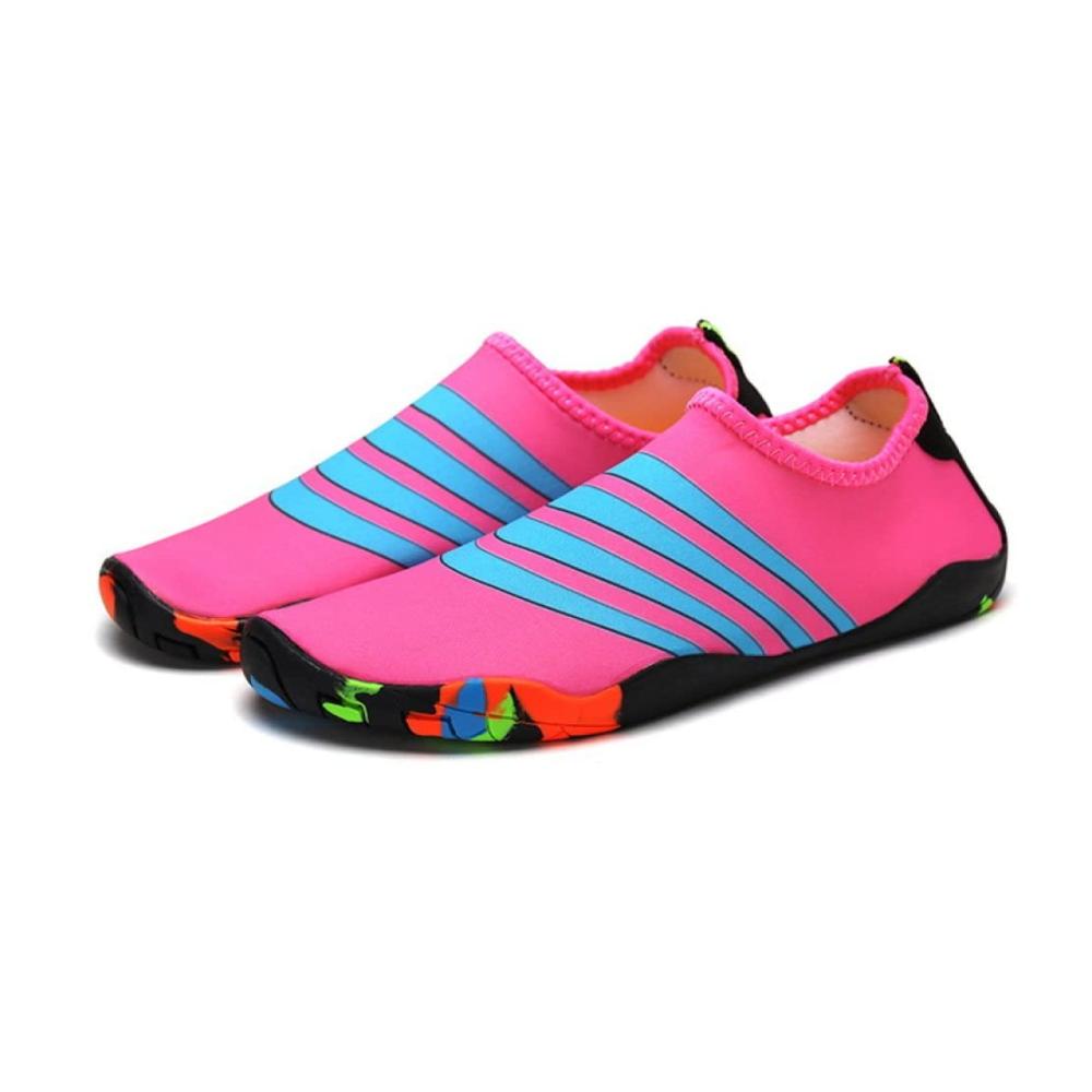 Entdecke die ultimativen Aqua Schuhe für Outdoor-Abenteuer! Bequeme Watschuhe in Pink & Blau Ideal für Strand Schwimmen Yoga und mehr. Jetzt zugreifen