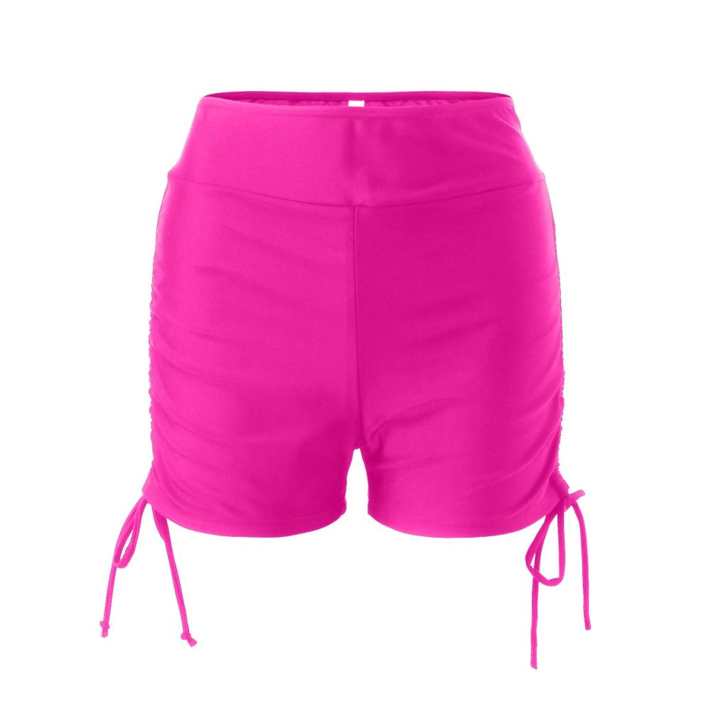 Einzigartiges Set Tankini Beachwear mit Streifenmuster und Hotpants für Frauen Bademode in XXL Hot Pink 3 – Stilvoller Badeanzug für den Strand