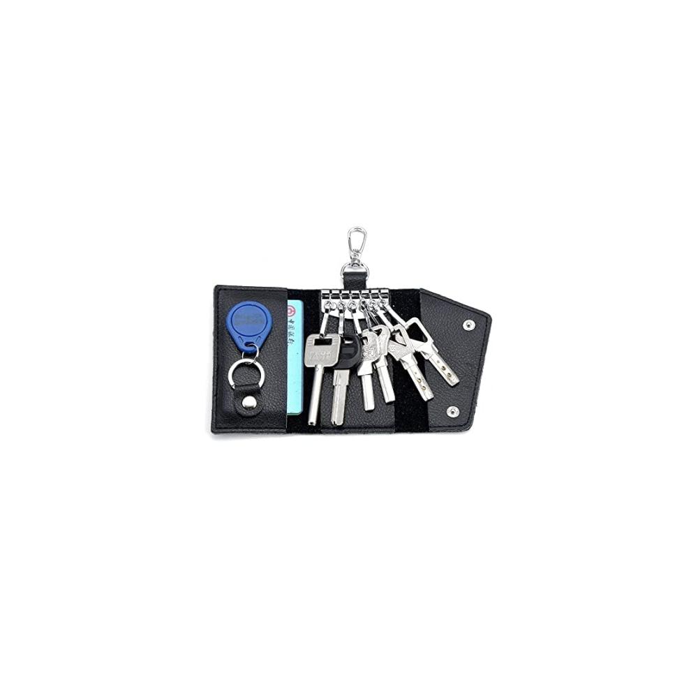Elegante Echtleder Schlüsseltasche für Herren Perfekter Organizer für Schlüssel Karten und mehr