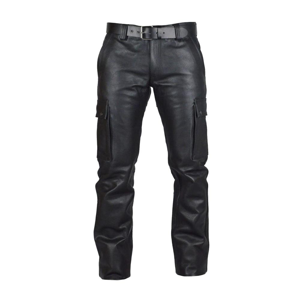 Edle Kunstlederhose für stilsichere Männer Erobern Sie die Nacht im Retro-Goth-Look