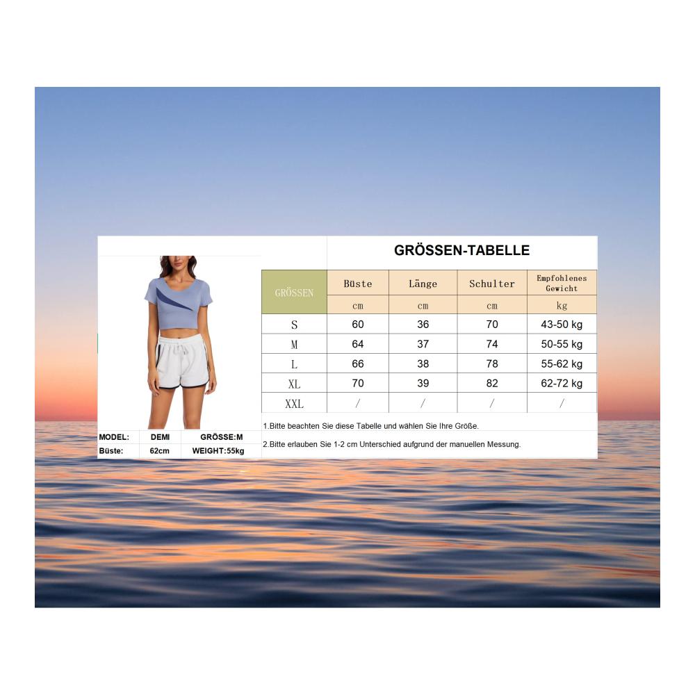 Erfrischende Auswahl Damen T-Shirts mit integriertem BH - Sommerliches 2-in-1 Sportshirt für Yoga Fitness & Laufen - Rückenfrei und Kurzarm für maximale Bewegungsfreiheit
