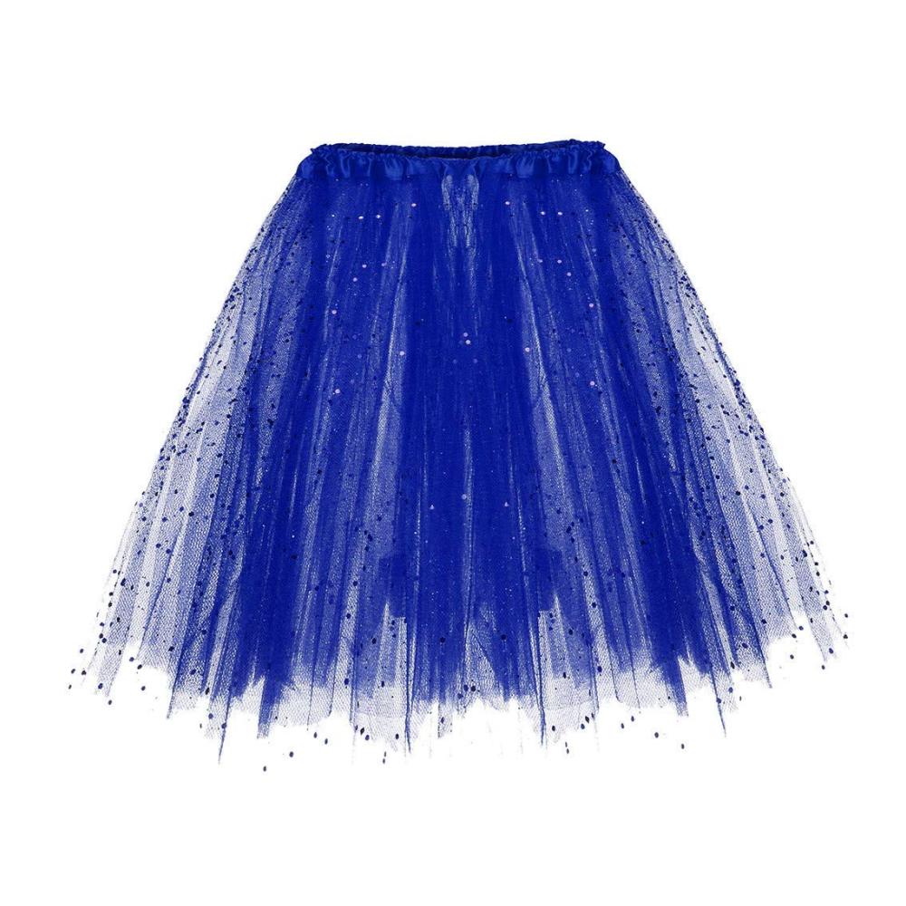 Damen Tüllrock Tütü Erwachsenenrock Partyrock in angesagten Farben Petticoat Tanzkleid Tüllrock für Frauen in Midi knielang oder Kurzlänge