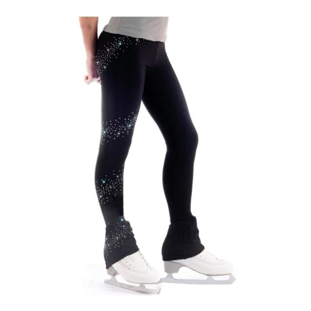 Elegante Strumpfhosen mit Kristall-Verzierung Perfekt für Damen und Mädchen stilvoll und bequem ideal für Aktivitäten wie Eislaufen und Training. Gönnen Sie sich Luxus