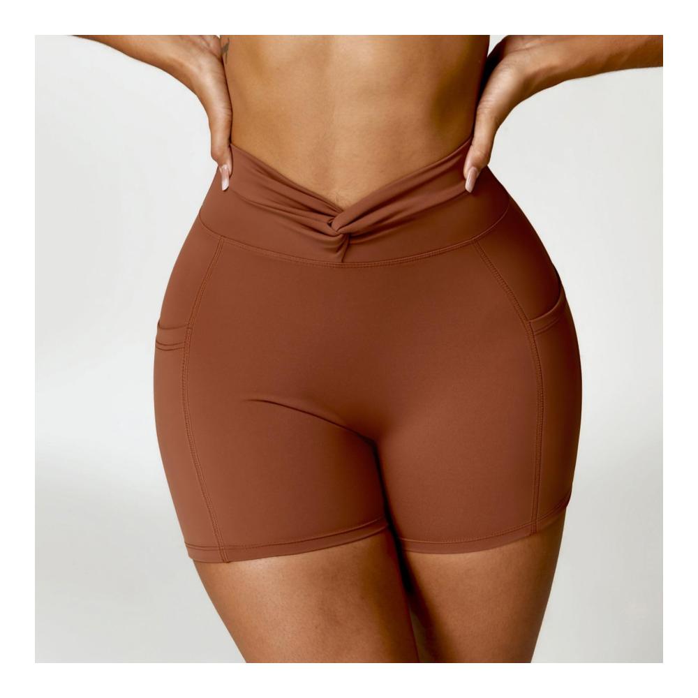 Damen Booty Scrunch Shorts Nahtlose High Waist Sport Shorts Push Up Workout Leggings Kurz Leggings Fitness Laufen Radlershorts