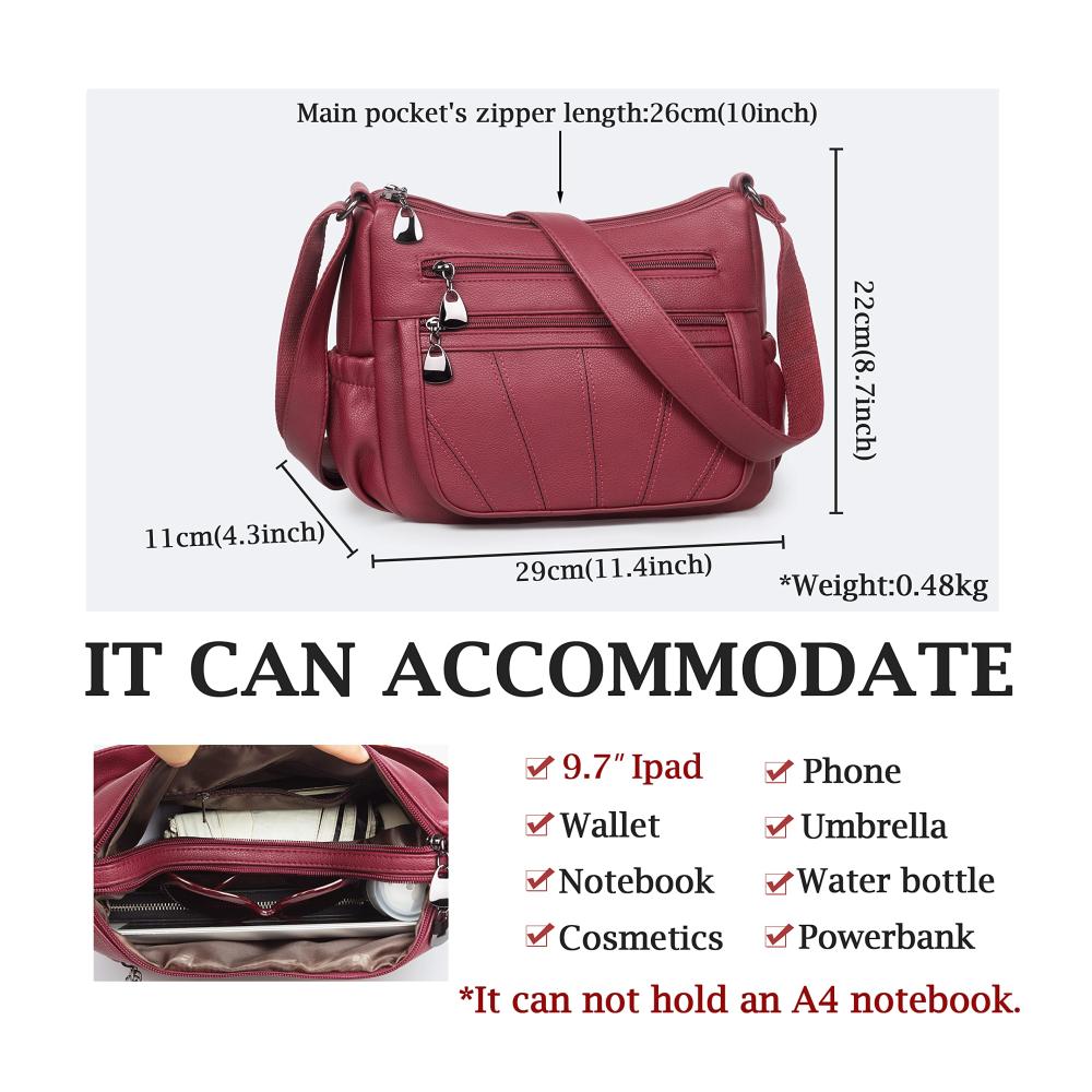 Entdecke den ultimativen Stil Damen Umhängetasche aus hochwertigem PU-Leder - Perfekte Kombination aus Eleganz und Funktionalität für den täglichen Gebrauch