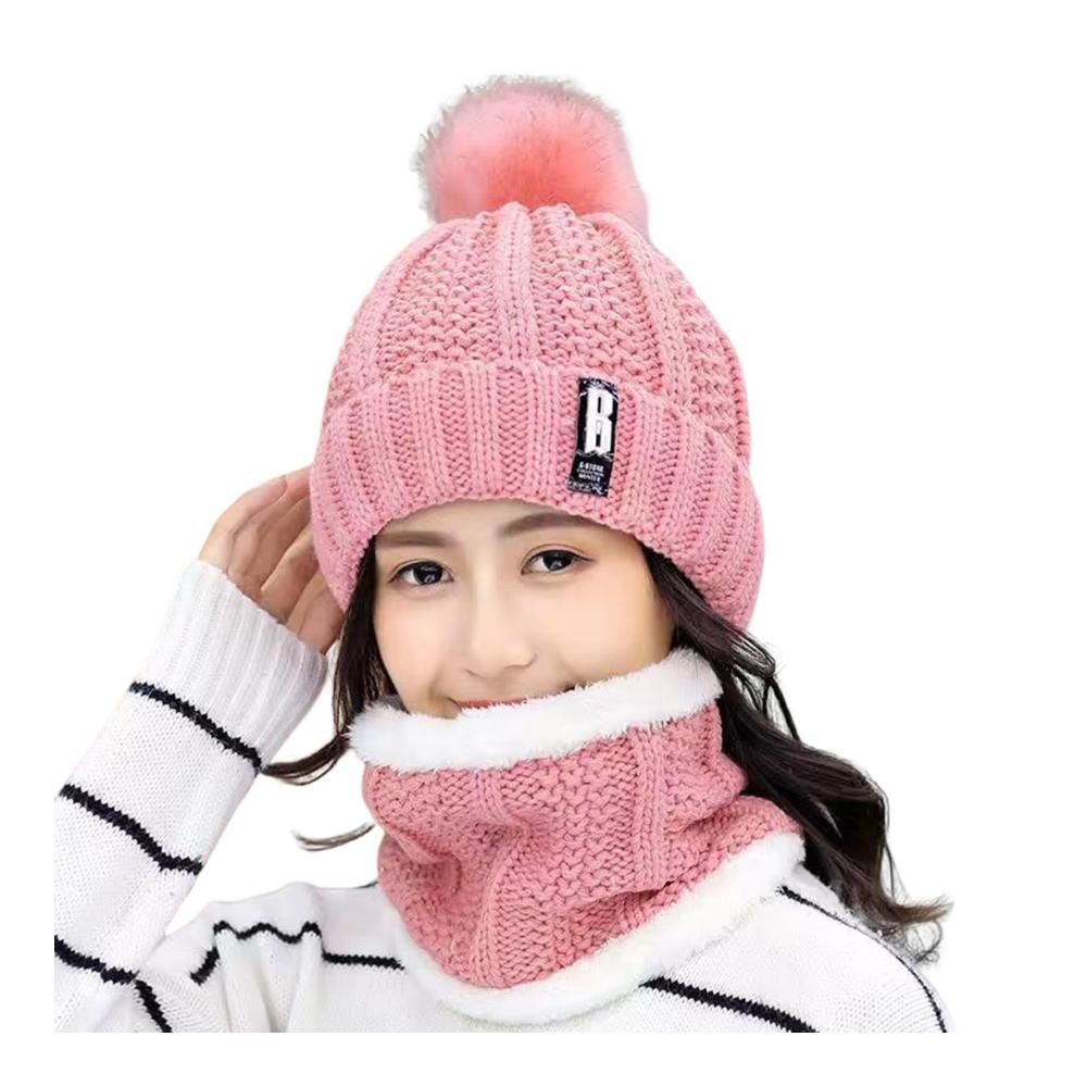 Exquisites Winter-Mützen- Schal- und Handschuh-Set für ultimative Kälteabwehr! Damen-Mütze mit Halswickel ohne Krempe für stilvolle Wärme. Perfektes kältebeständiges Accessoire-Ensemble