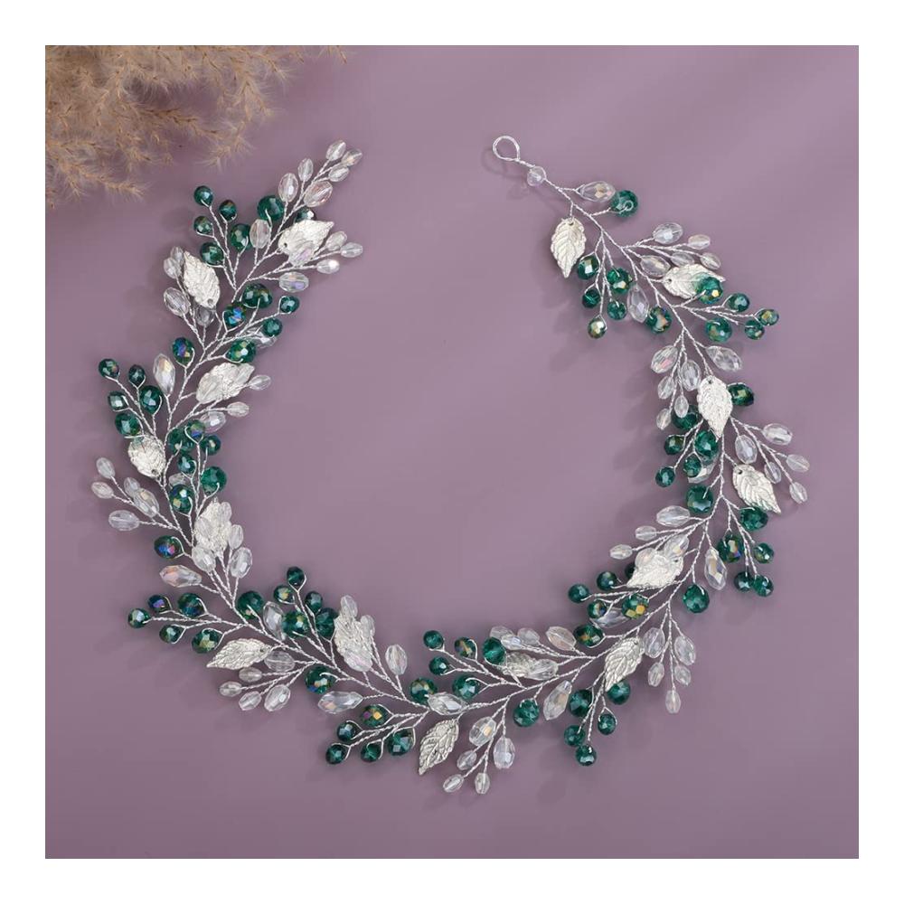 Strahlende Eleganz Handgefertigtes Kristall-Haarband für Damen – Perfektes Accessoire für Partys Hochzeiten und mehr! Exquisite Blatt-Verzierung trendiger Brautschmuck