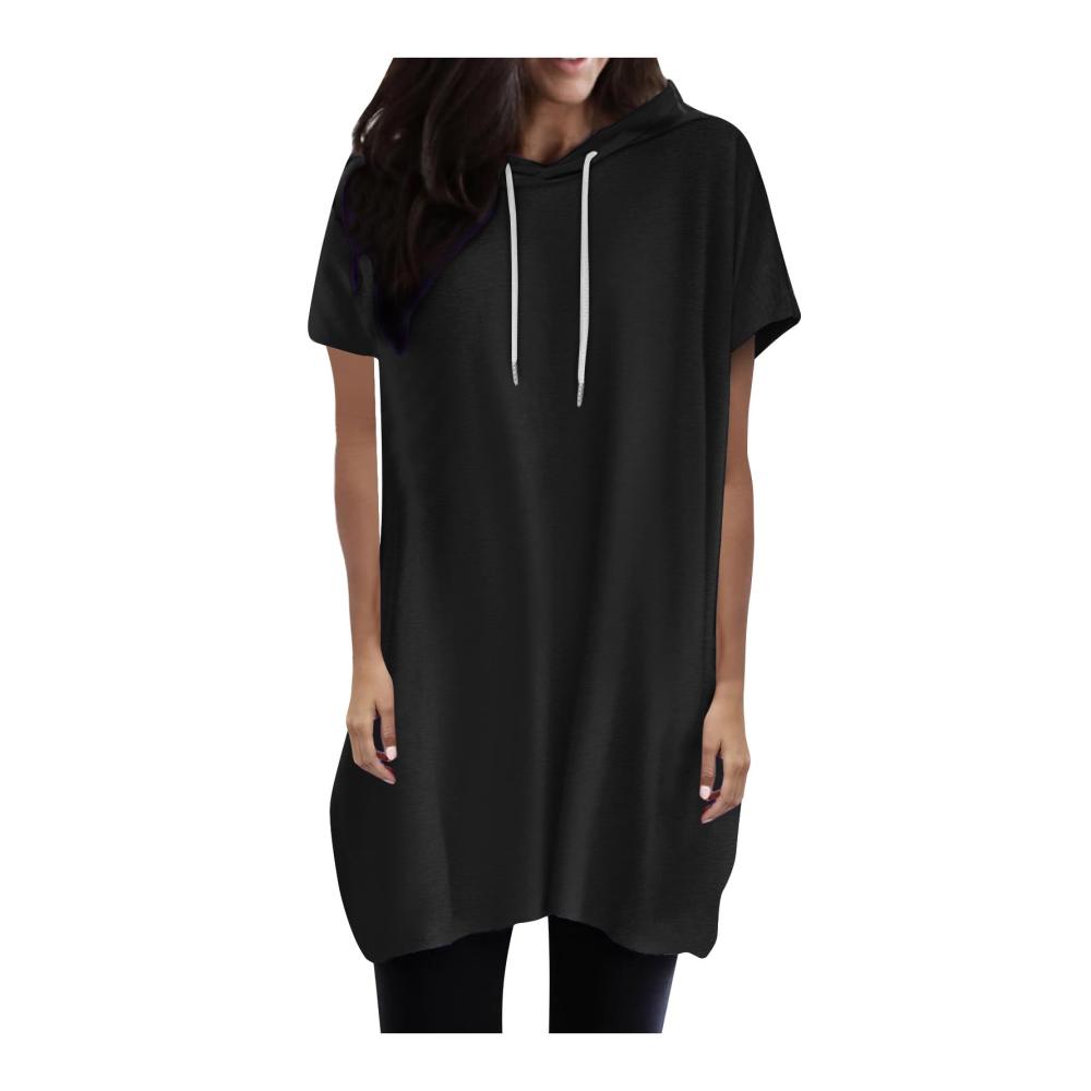 Entdecken Sie die neuesten Hemden Trendige Damen Oversize Kurzarm Sweatshirts mit Kapuze - Perfekt für den Sommer! Stilvoll bequem und ein Must-have für Teenager Mädchen. Jetzt zugreifen