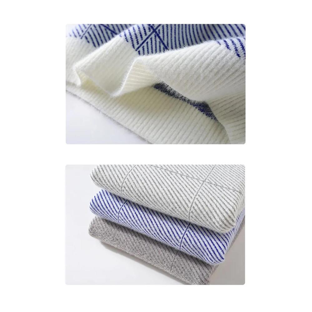 Modischer Herren Pullover für Herbst & Winter Patchwork Design Langarm Rundhalsausschnitt. Stylischer lässiger Look für jeden Tag