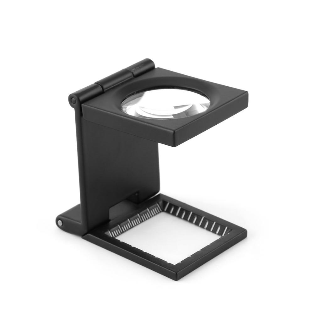 Entdecken Sie das ultimative Werkzeug für klare Sicht 10-fach faltbare Lupe aus Zinklegierung mit Skala und LED-Licht 28 mm Durchmesser! Perfekt für Detailarbeiten und Hobby