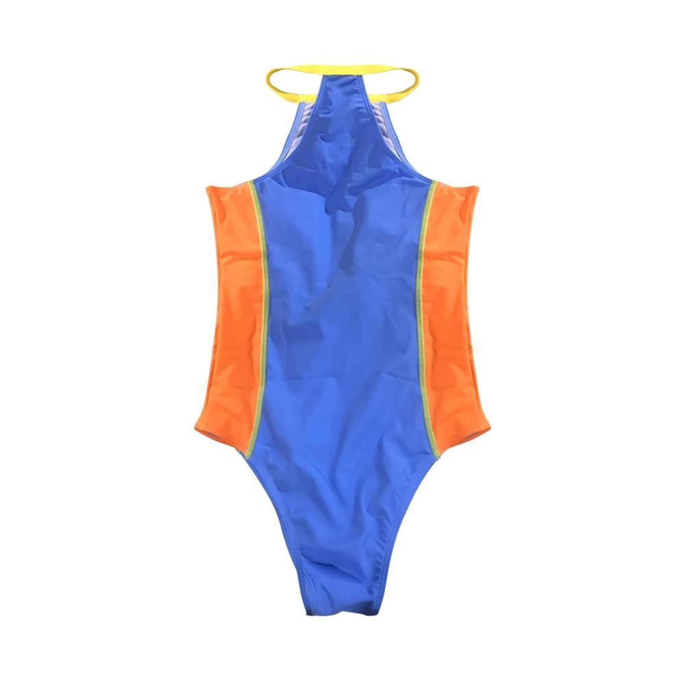 Entdecke den perfekten Monokini Bequem weich & sexy! Schmaler hochgeschlossener gestreifter Badeanzug für Damen. Erlebe Komfort und Stil am Strand