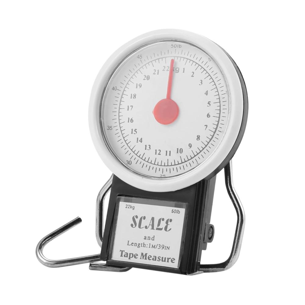 Präzise wiegen unterwegs Tragbare Gepäckwaage für Reisende bis zu 22 kg/50 lb – Kofferwiegegerät mit Maßband für müheloses Reisen