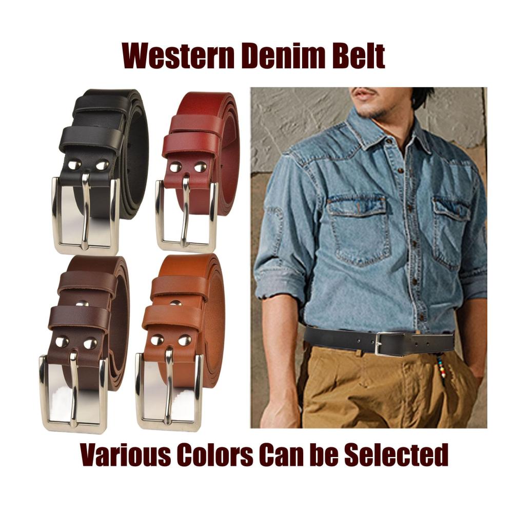Entdecken Sie den stilvollen Herren-Gürtel Hochwertiges Leder anpassbare Dornschließe & trendiges Design! Perfekt für den urbanen Cowboy-Look. Jetzt erhältlich