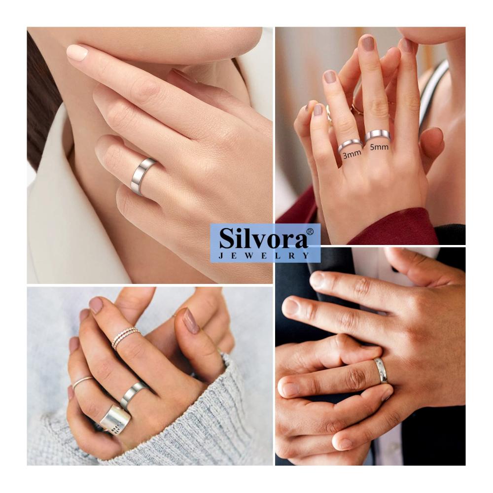 Erstklassiger Damen Ring Personalisiert mit Gravur S925 Silber. Glanzvoll und schlicht. Perfekt für Frauen. Entdecke die Eleganz der Ringe