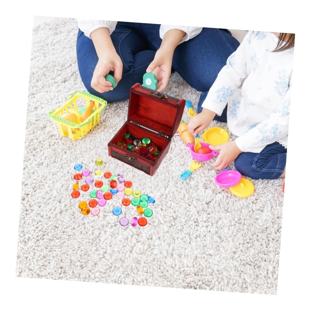Entdecken Sie das zauberhafte Kinder Schmuckkästchen Prinzessinnenjuwelen und Piratenschatz in einem! 100 bunte Spielzeugschätze für endlose Abenteuer