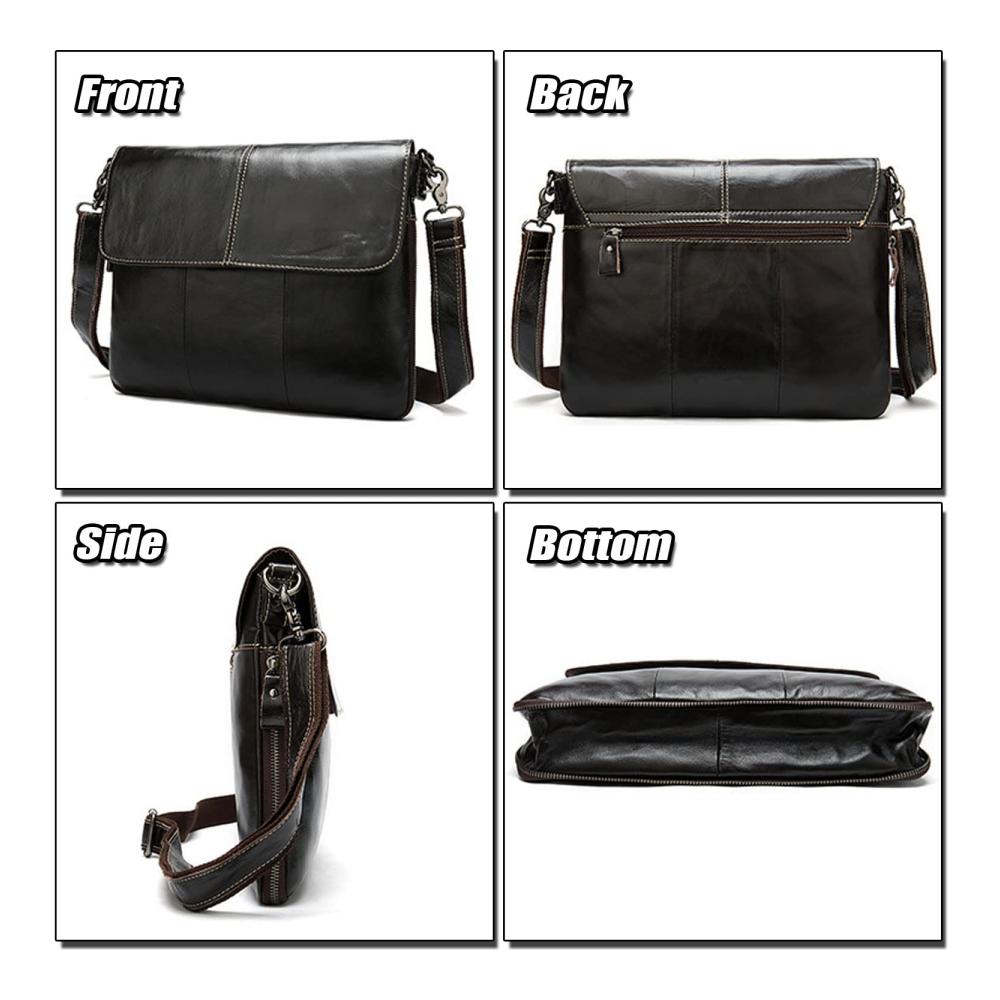 Ultimative Messenger-Bags für Herren Luxuriöse Leder Umhängetasche mit 13-Zoll Laptopfach. Stilvoll geräumig und vielseitig für Business und Freizeit