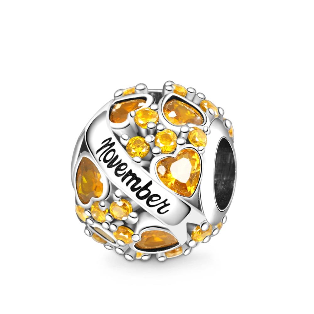 Entzückende Bead Charms Feiern Sie mit unserer GNOCE Geburtstags-Perle aus 925er Sterlingsilber! Perfekt für Armbänder und Halsketten ein durchbrochenes Design für ein einzigartiges Geschenk