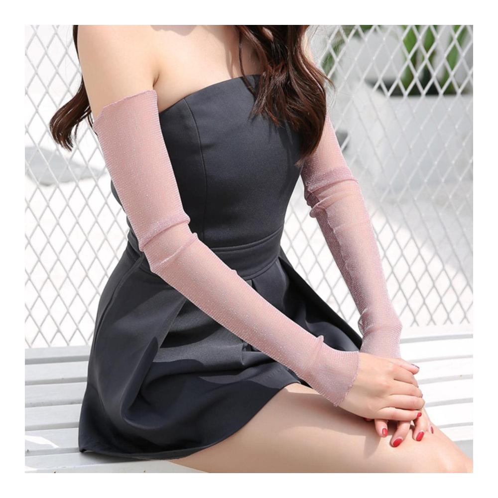Stylische Armlinge für Damen Leicht luftig UV-Schutz! Sommerliche Mode-Highlights mit langen fingerlosen Handschuhen. Jetzt erhältlich