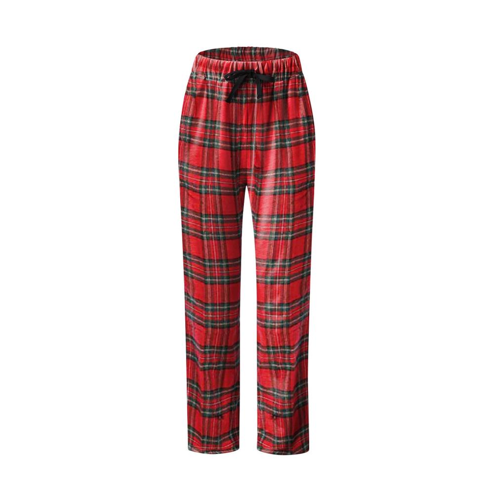 Genießen Sie den Komfort in Stil - Damen Schlafanzughose Bequem Lang und Kariert mit Taschen und Kordelzug. Perfekt für Herbst Winter und gemütliche Nächte zu Hause. Jetzt erhältlich