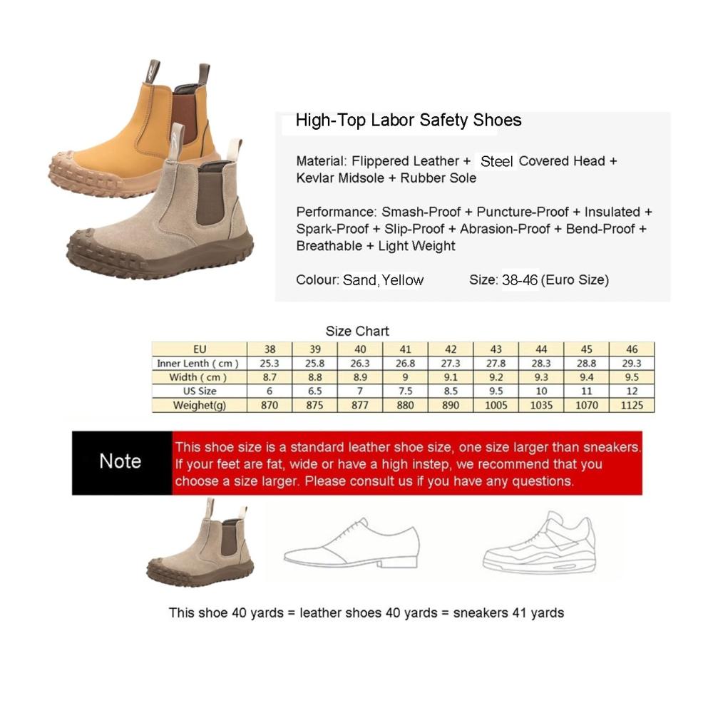 Entdecken Sie ultimative Sicherheit und Komfort mit bruch- und durchstichfesten Stahlkappen-Schuhen! Schützen Sie sich in Stil und Bequemlichkeit bei der Arbeit. Jetzt in Sand erhältlich