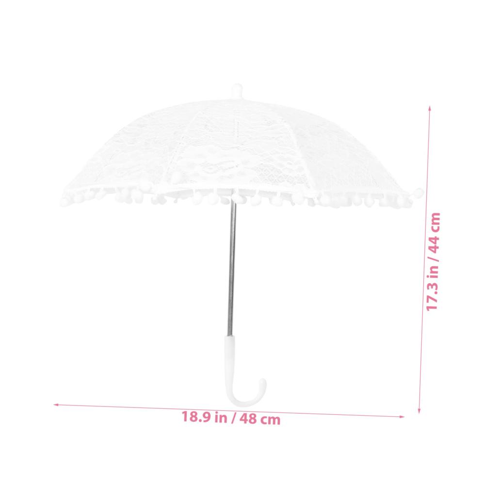Entdecken Sie den zeitlosen Charme Stockschirme für stilvolle Mädchen. Vintage-Design mit Spitze perfekt als Geschenk für Blumenmädchen Hochzeiten und mehr