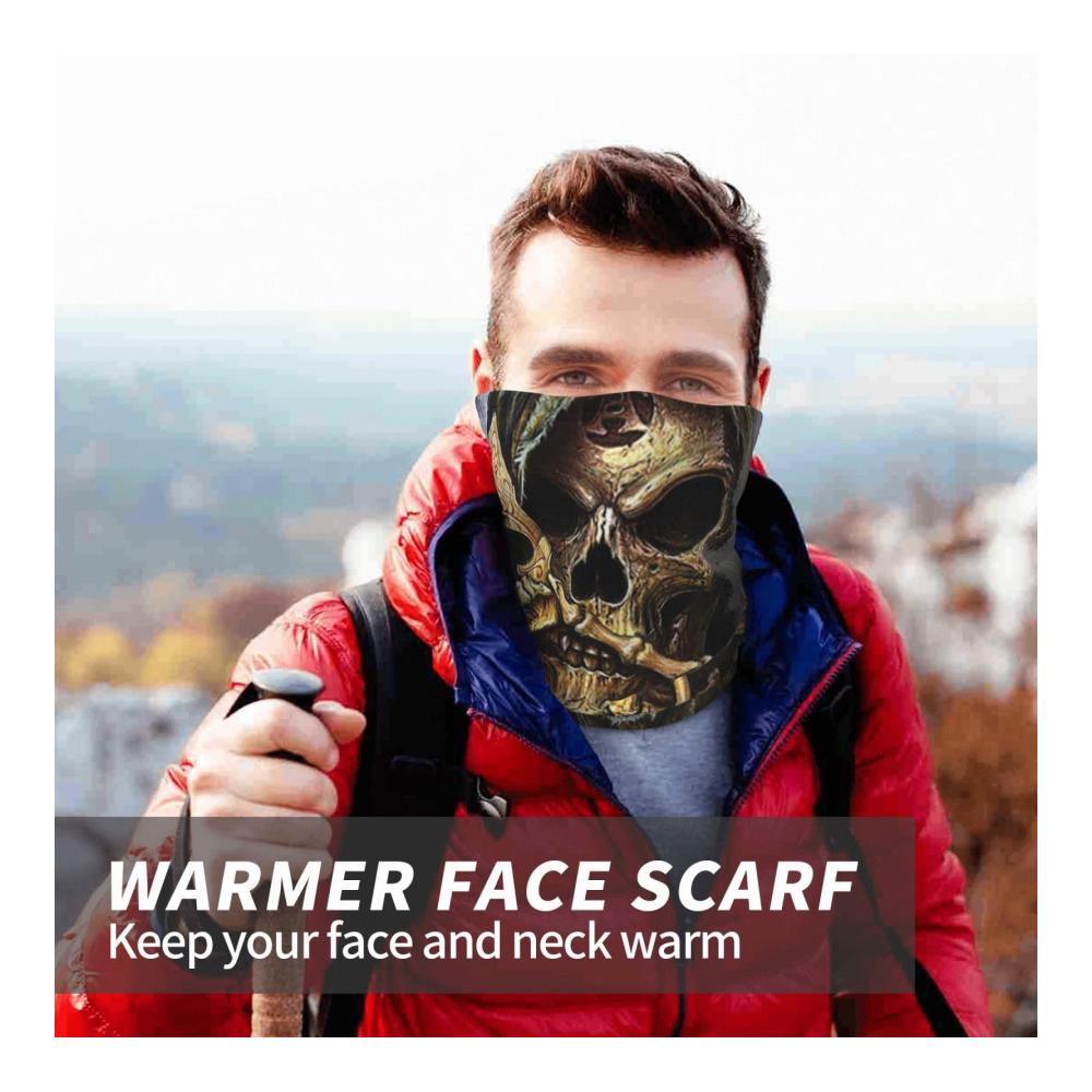 Halswärmer  Sensenmann  Spielkarte  Schals  winddicht  Winter  Ski-Gesichtsmaske  Halstuch  Bandanas für Männer und Frauen  Laufende  Skifahren  Sport  Schwarz  Unisex  Einheitsgröße