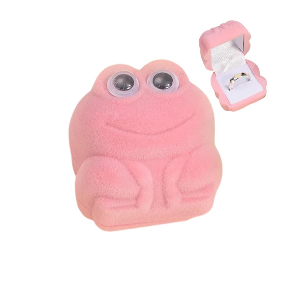 Tierringe für Kinder mit Frosch-Motiv - Schmuckzubehör für modische Partys Knöchelring Fingerreif Cartoon-Ring Schmuck-Organizer