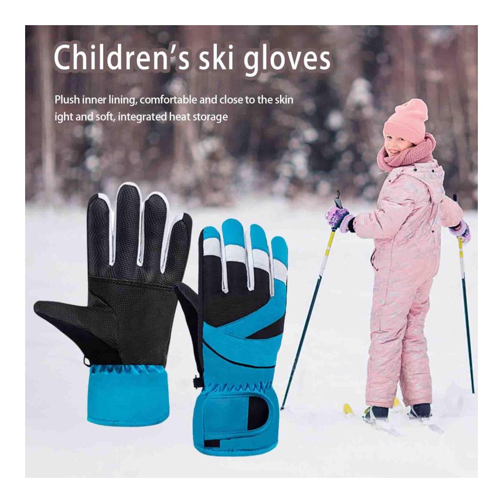 Ultimativer Schutz für die Kleinen Wasserdichte Kinderhandschuhe mit winddichten rutschfesten Handflächen. Perfekt für Ski Snowboard & Outdoor-Spaß! Ideale Handschuhe für Jungen und Mädchen