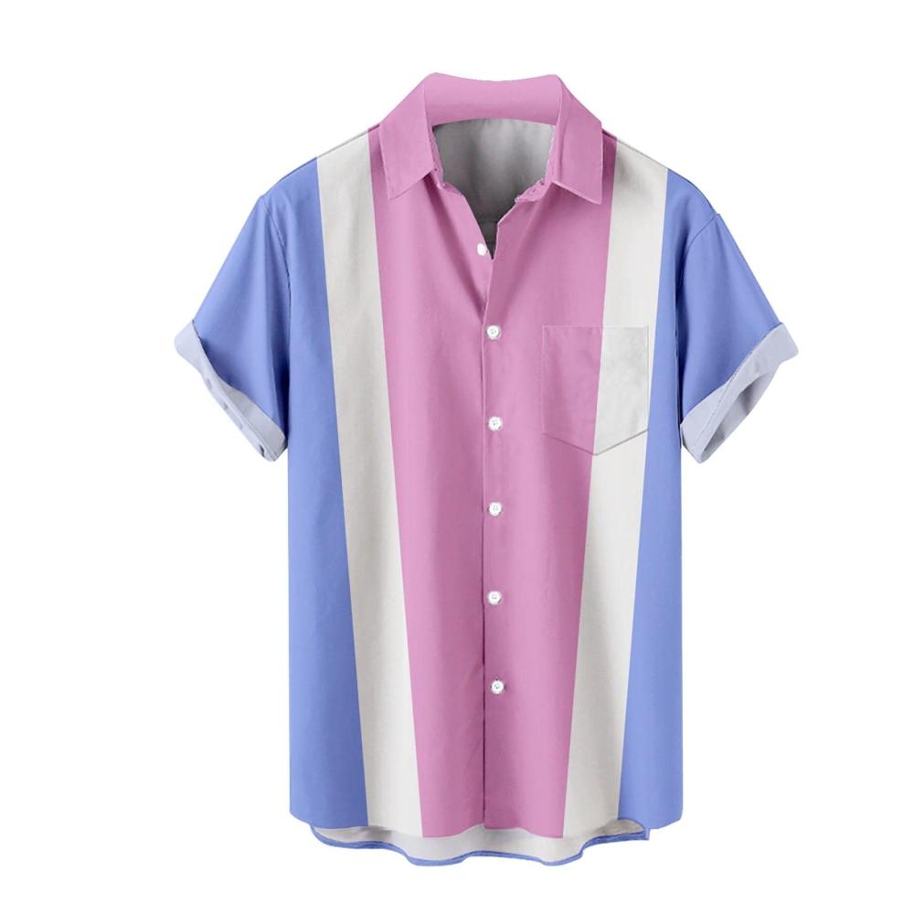 Attraktives Herren Hawaiihemd Sommerleicht faltenfrei & elegant für Strand & Party. Slim Fit Freizeithemd mit Funky Hawaii Style. Perfekt für den Urlaub