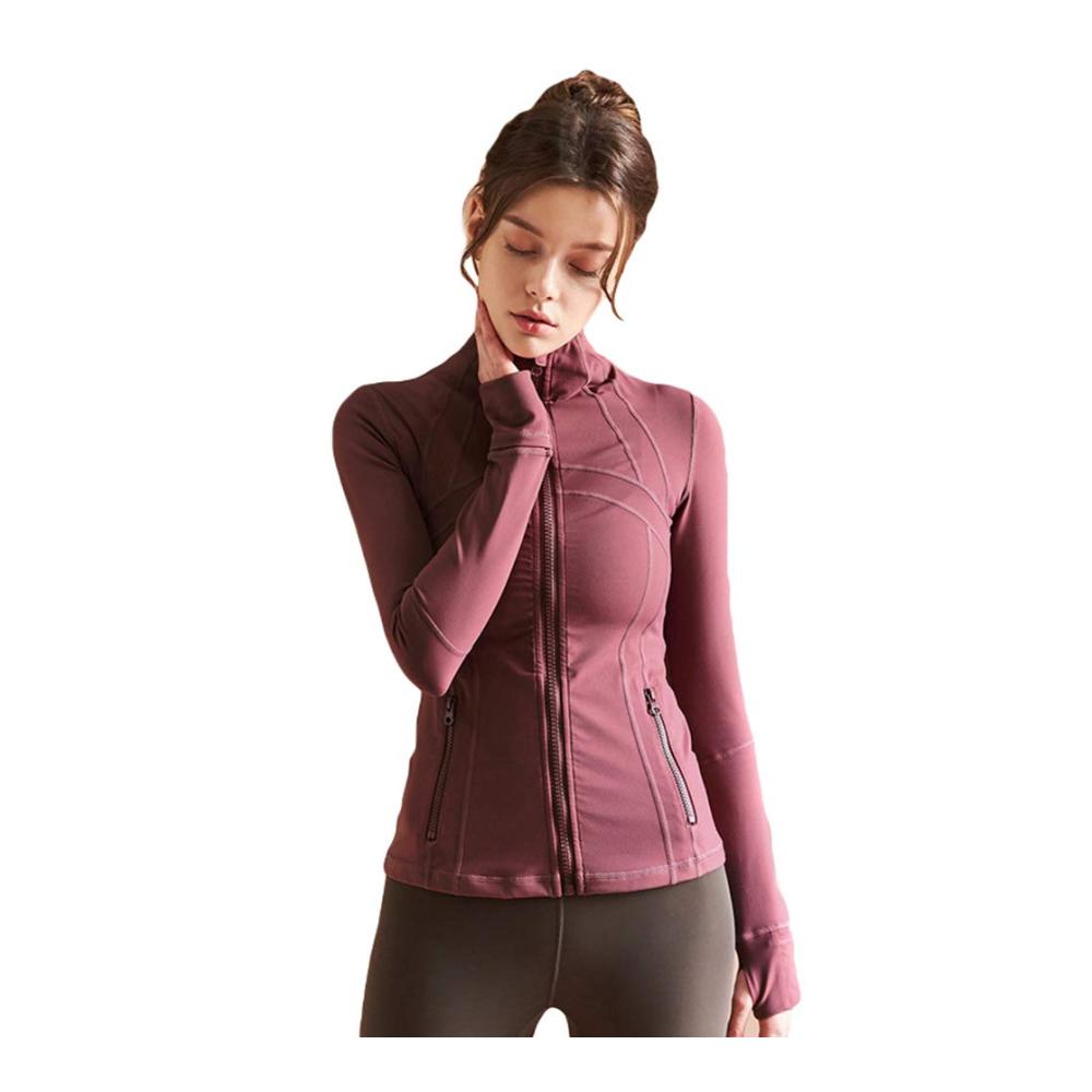 Hochwertige Damen Laufjacke für ultimativen Komfort Langarm Sportjacke mit Daumenloch Seitentasche & Voll Reißverschluss - Perfekt für Yoga Fitness & Workout. Jetzt sichern