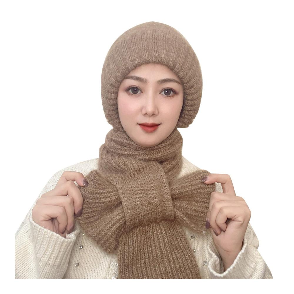 Ultimativer Winterkomfort Winddichte Mütze Schal & Handschuh-Set für Damen - Integrierter Gehörschutz - Warm und Stilvoll - Perfekt für kalte Tage