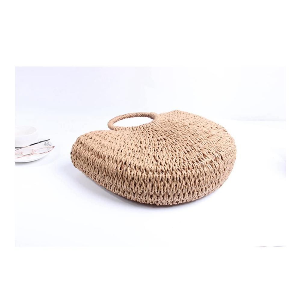 Entdecken Sie den Sommerstil Handgemachte Henkeltaschen aus künstlichem Stroh für Damen. Einzigartige Strandtasche für Ihren stilvollen Auftritt