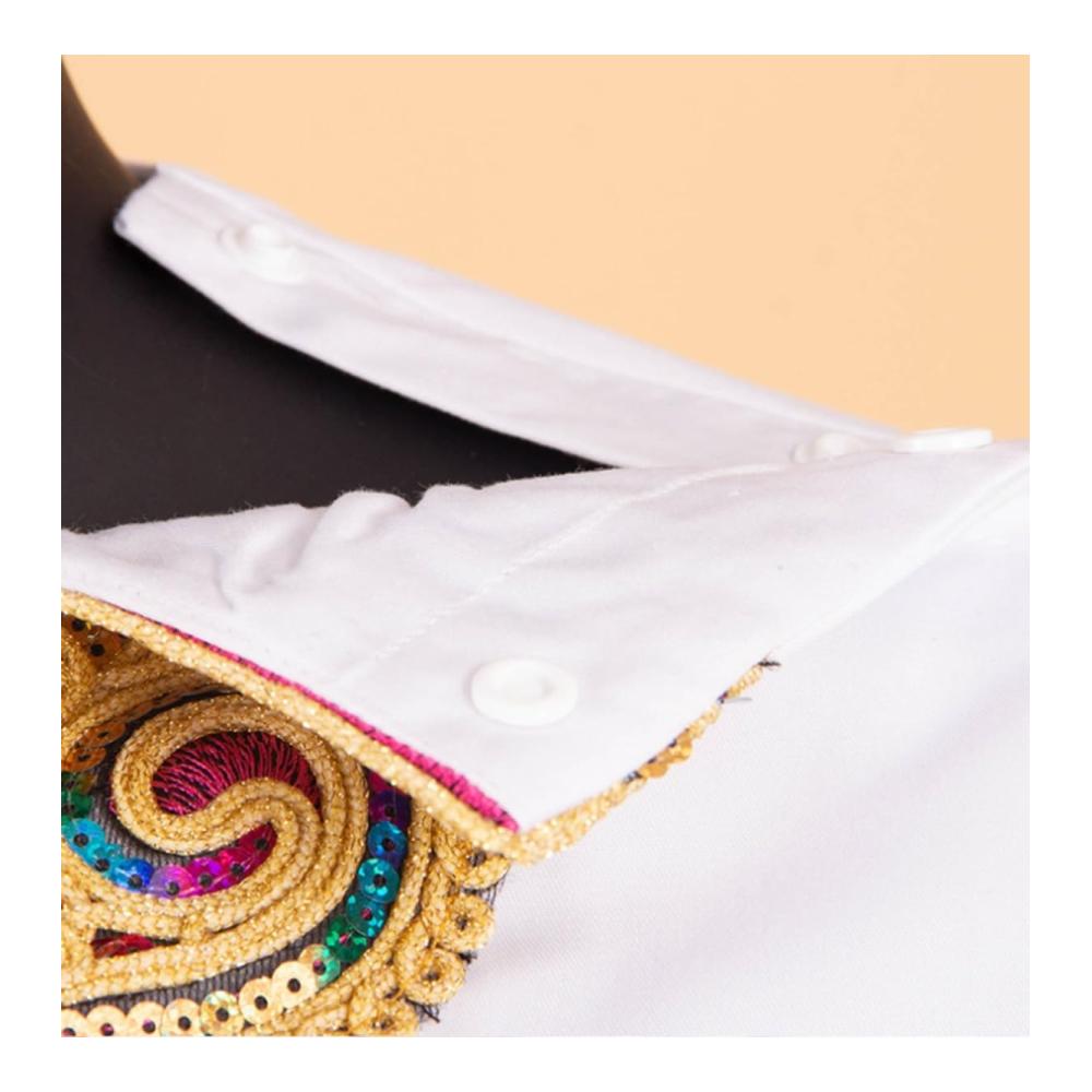 Stilvoll und Traditionell 2-teiliger formeller Anzug mit afrikanischer Stickerei - Perfekte Kombination aus Ethno-Design und Eleganz für Herrenanzüge