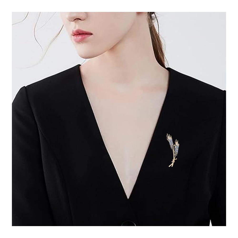 Entdecken Sie stilvolle Broschen & Anstecknadeln Weizennadel - Dekoratives Accessoire in Weizenblattform - Ideales Geschenk für Hochzeit Party & mehr