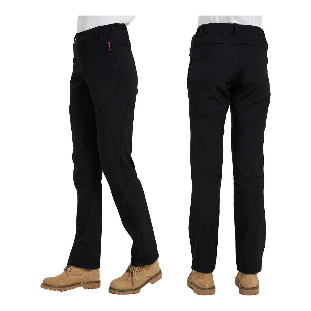 Hosen für Damen Softshellhose Fleece-gefüttert Warm Outdoorhose Wasserdicht Winddicht Thermohose Winterhose Skihose Snowboardhose Trekkinghose Funktionshose