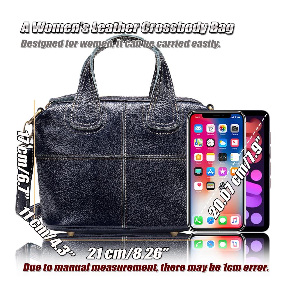 Elegante Henkeltasche aus feinstem Narbenleder für stilbewusste Damen – Klassische Handtasche mit vielseitigen Tragemöglichkeiten perfekt für jeden Anlass