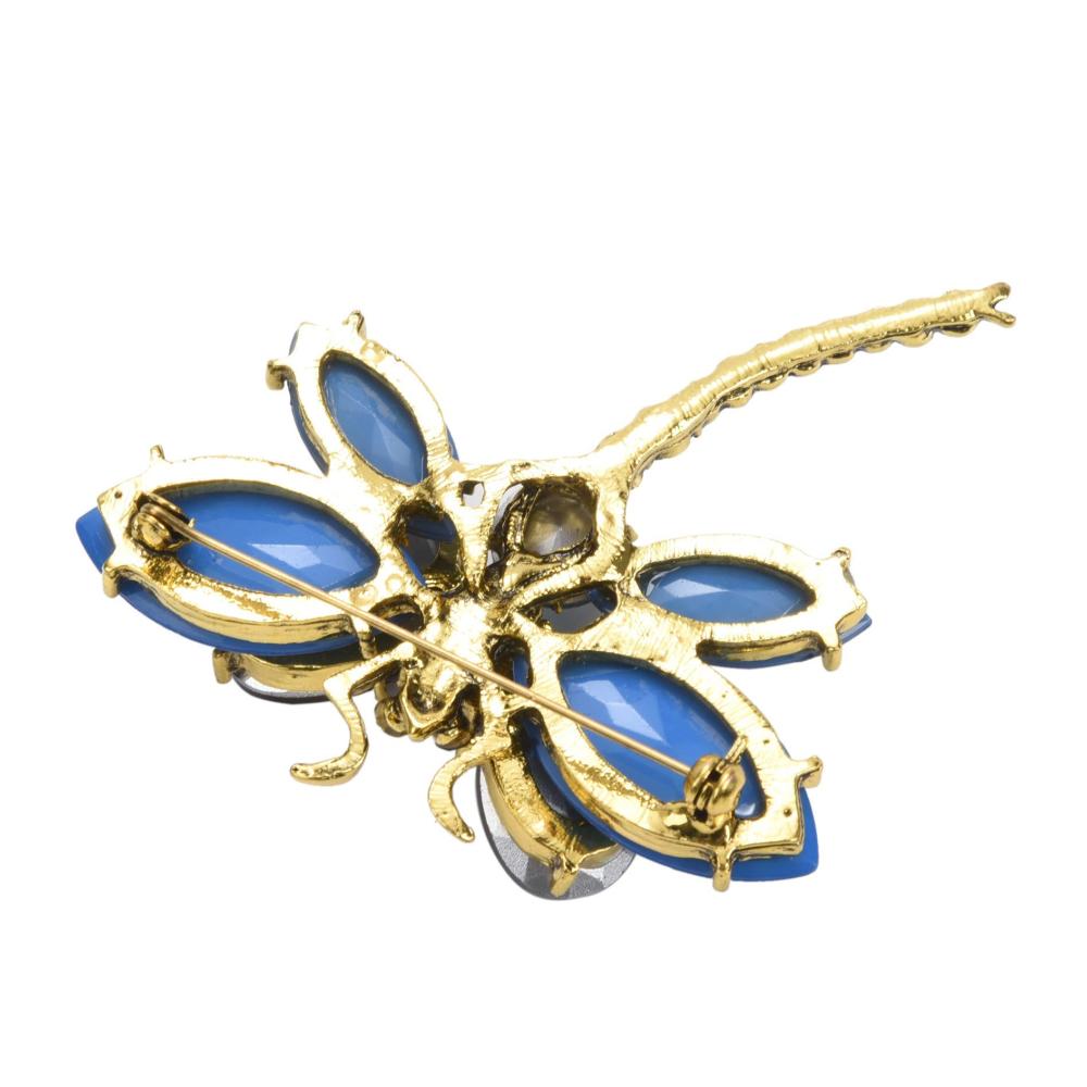 Elegante Harz Libellen Broschen Glanzvolle Strass-Insekten-Anstecker in Rot. Perfekt als Geschenk! Entdecken Sie stilvolle Broschen & Anstecknadeln jetzt