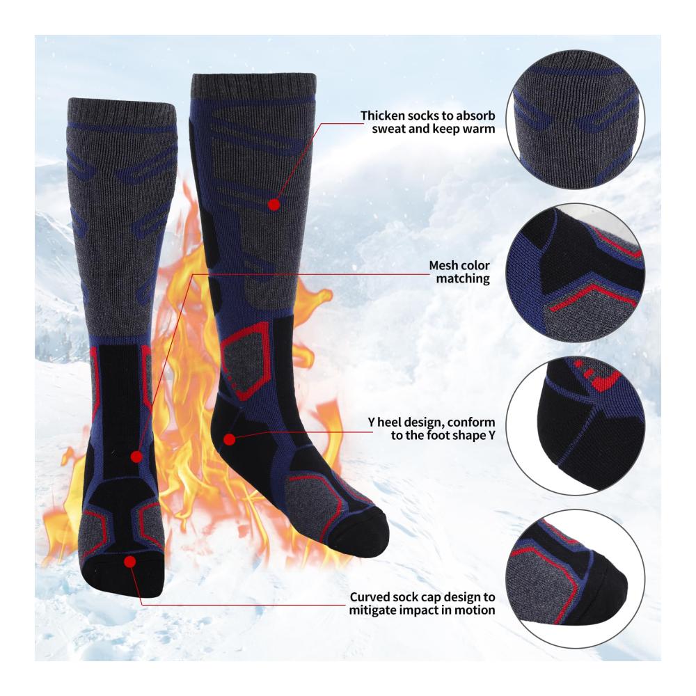 Ultimativer Komfort für Wintersportler 2 Paar Merinowolle Skisocken für Herren – Warm winterfest leistungsstark! Holen Sie sich Ihre perfekten Begleiter für kaltes Wetter jetzt