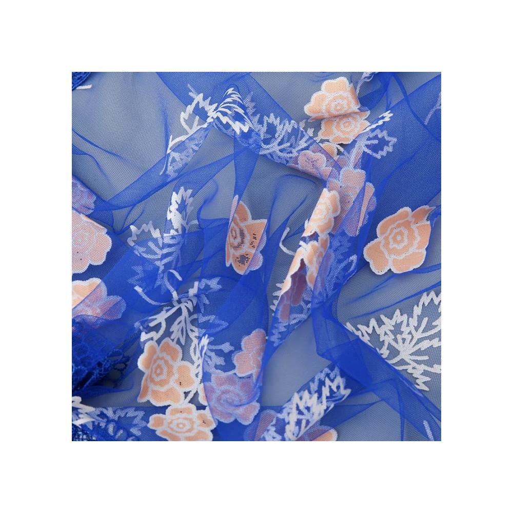 Erfrischendes Pashmina-Erlebnis Sommerleichter Seidenschal für Damenmode. Exquisite Spitze & Blumenmuster auf zartem Chiffon. Ein Must-have für Stil und Eleganz