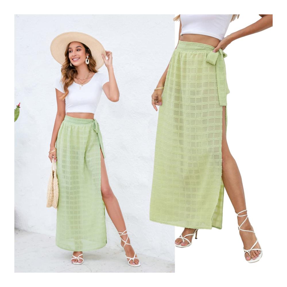 Entdecken Sie den ultimativen Stil mit unseren vielseitigen Pareos & Strandkleidern Langer Sarong Wickelrock für Frauen - Eleganz am Strand