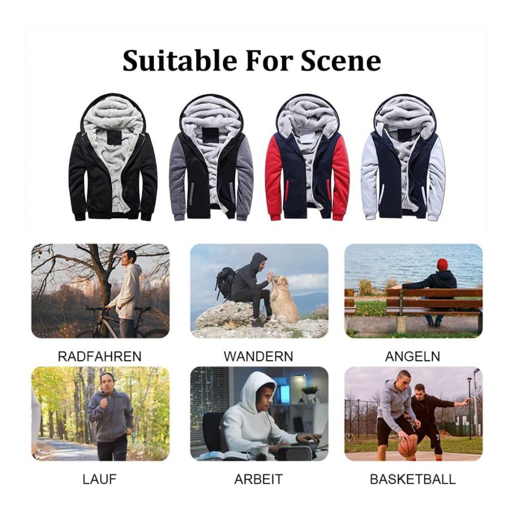 Bequeme So-ul Eat-er Herren Fleecejacke mit Kapuze und Reißverschluss - Ideal für Halloween & Alltag